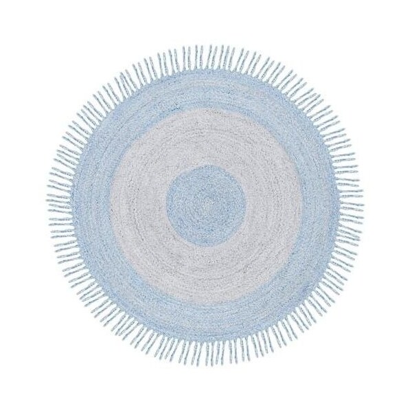 Safavieh 7 x 7 ft. Cape Cod Round Area Rug, Blue & Grey CAP228M-7R - main